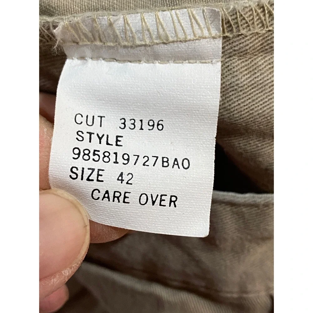 Polo Ralph Lauren Andrew Short Mens 42 Khaki Tan Pleated Chino Twill‎